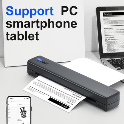 A4 Inkless Printer - Portable Thermal Printer for Wireless Mobile Travel