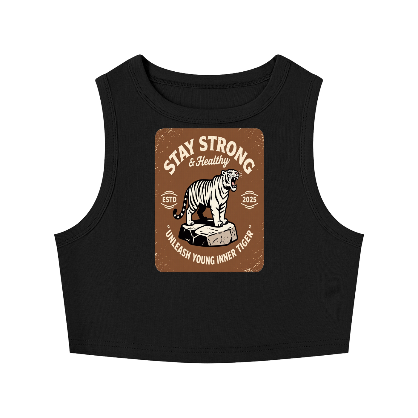 Women's Tight Crewneck Crop Tank Top