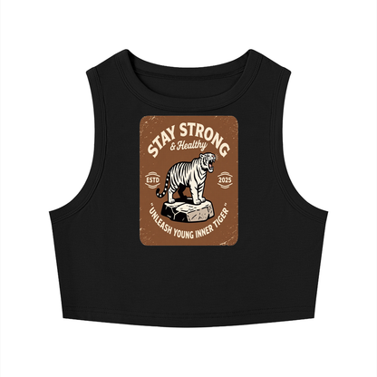 Women's Tight Crewneck Crop Tank Top