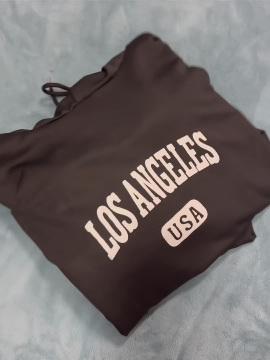 Women's 2pcs Los Angeles USA Printed Hoodie and Sweatpants Set