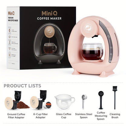 2 in 1 Single Serve Coffee Maker Compatible With K Cup & Ground Coffee