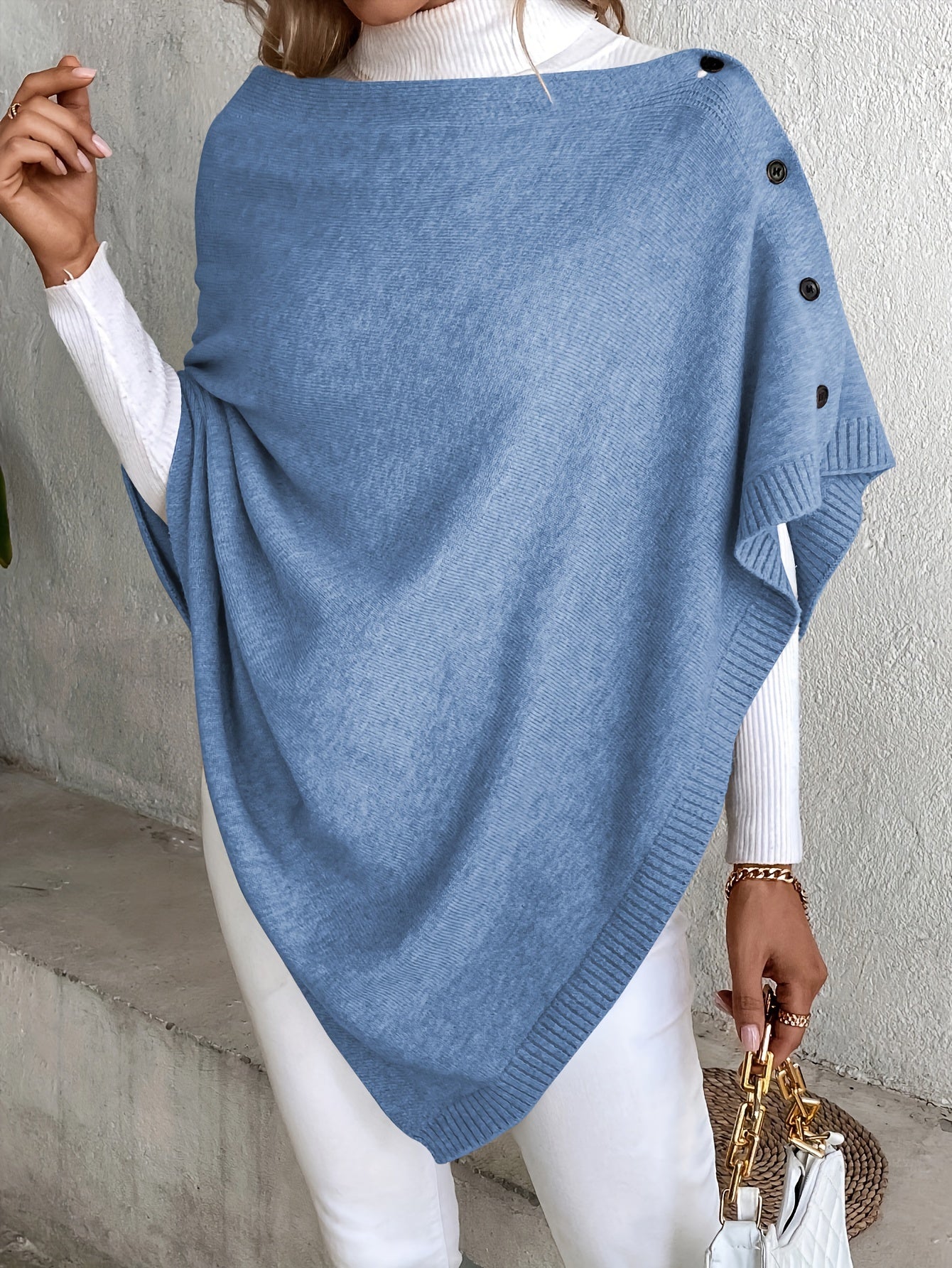 Elegant Stylish Solid Color with Buttons
