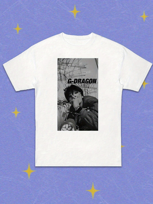 BIGBANG, Yeonjun, G-DRAGON Alphabet Printed T-Shirt