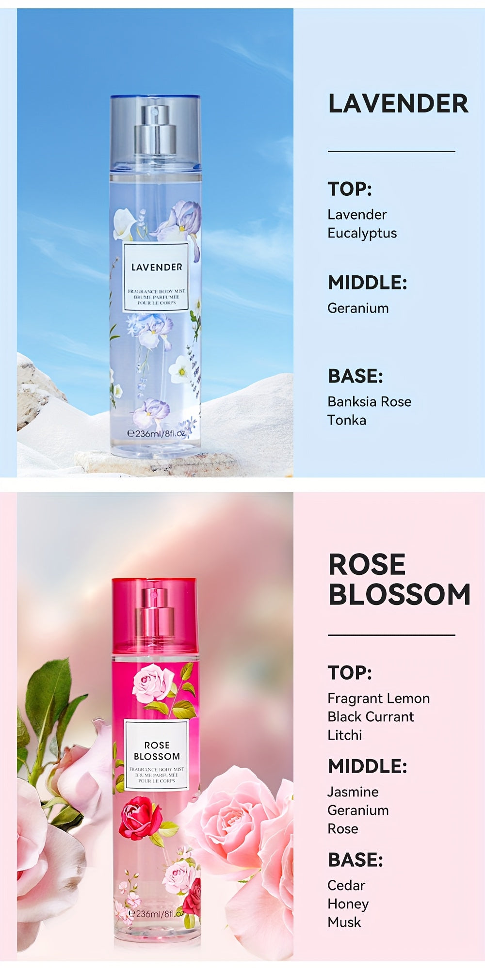 8oz Women's Hair & Body Fragrance Spray