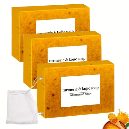 3pcs Turmeric And Kojic Acid Soap