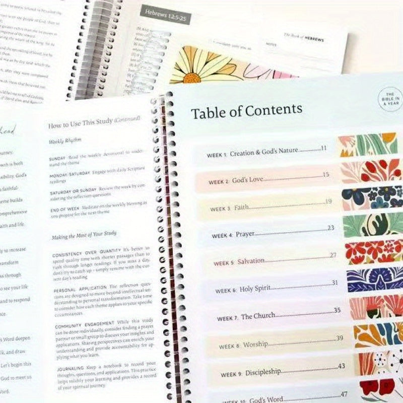 A beautiful Year in Bible the Spiral Bound Bible Study Guide for Women -