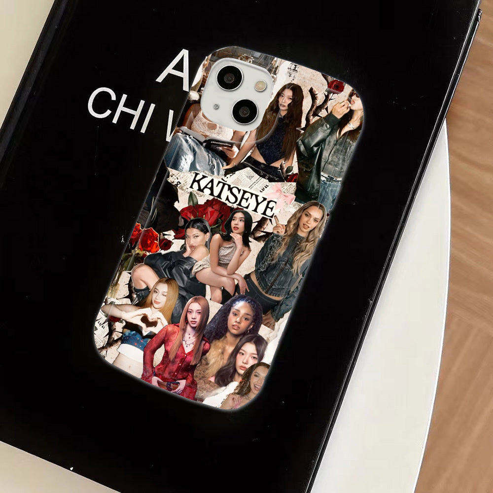 Korean Girl Group K-KATSEYE Phone Case Compatible with for iphone 16, 15, 14, 13, 12, 11 Pro Max, Mini, XR, XS, X, 7, 8 Plus