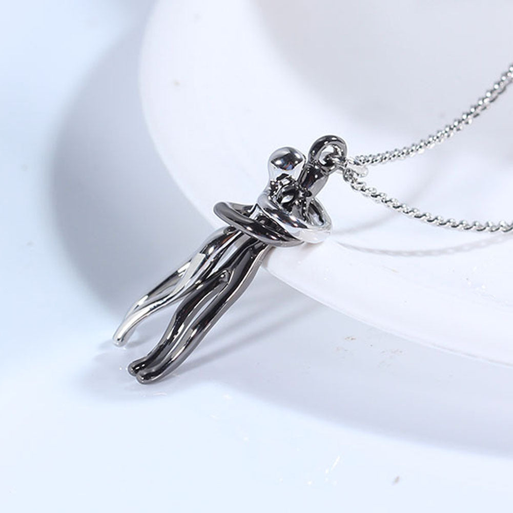 Couple Love Hug Unisex Necklace