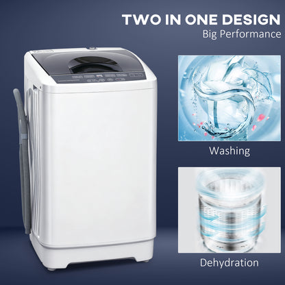 Full Automatic Compact Washing Machine with 8 Programs and 6 Water Levels