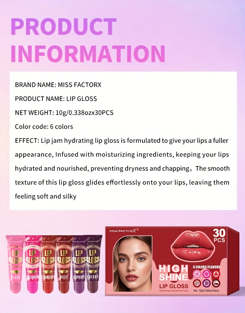 30pcs Lip Gels Deluxe Gift Set