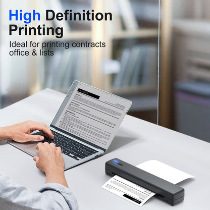 A4 Inkless Printer - Portable Thermal Printer for Wireless Mobile Travel