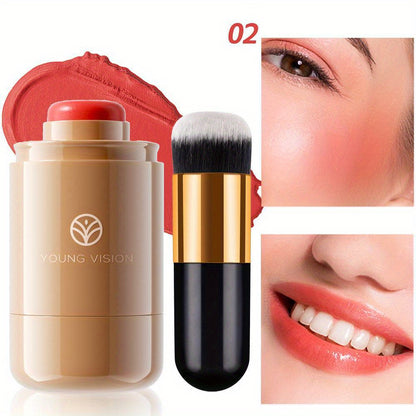 2pcs Vision 3-in-1 Cream Blush & Brush Set