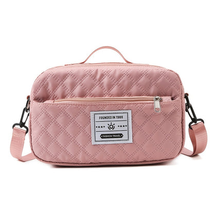 Lightweight Quilted Diamond Pattern Travel Backpack