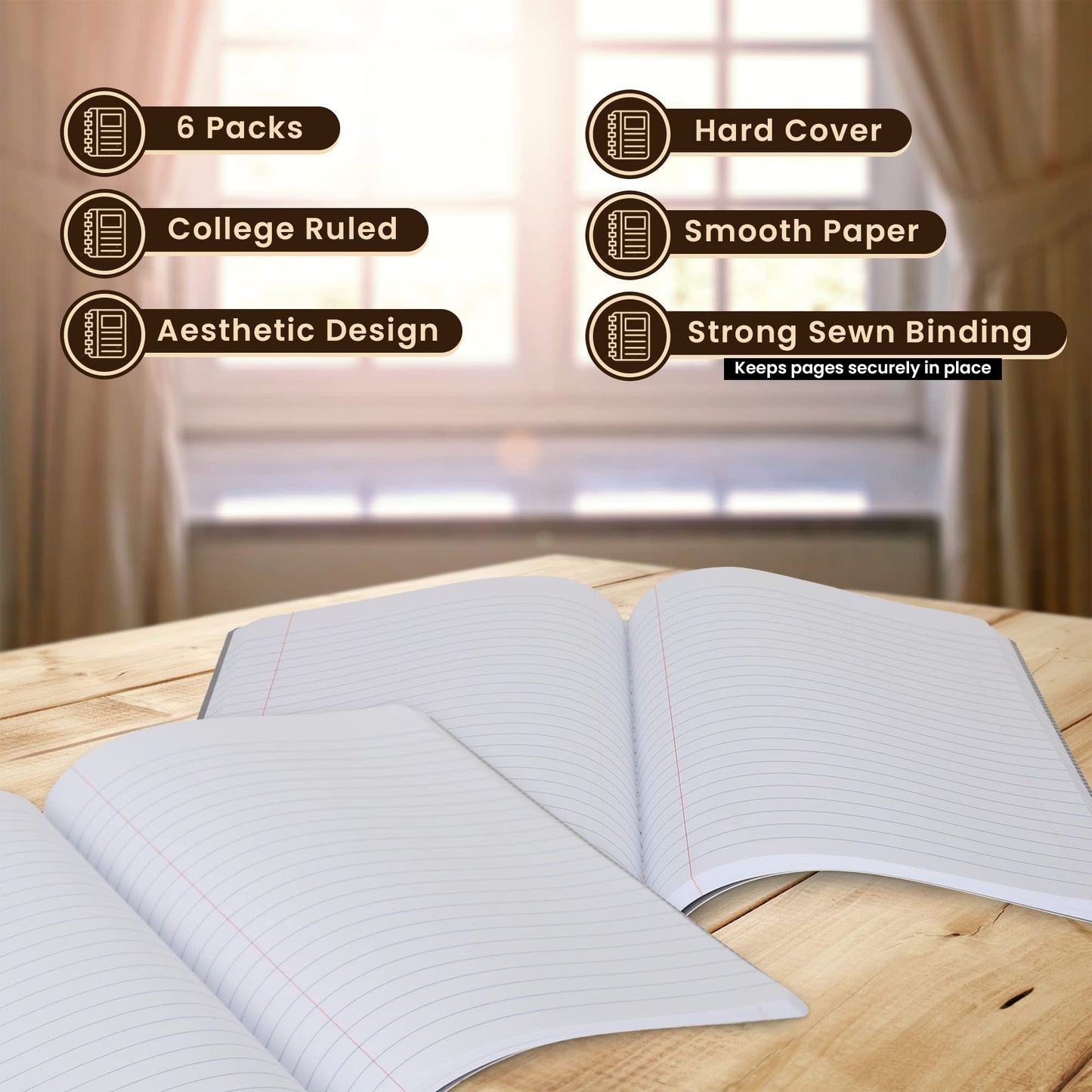 Wide Ruled Composition Notebooks
