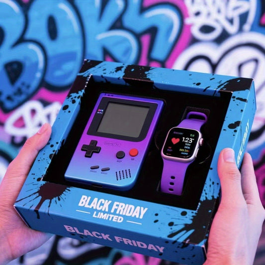 Retro Game Console+fashionable Watch For Trendy Gaming Enthusiasts