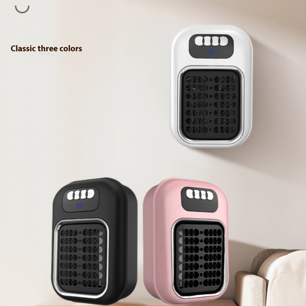 Wall Mounted Portable Small Electric Heater With Remote Control
