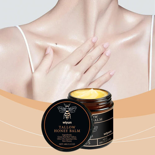 Natural Grass-Fed Beef Tallow with Raw Honey