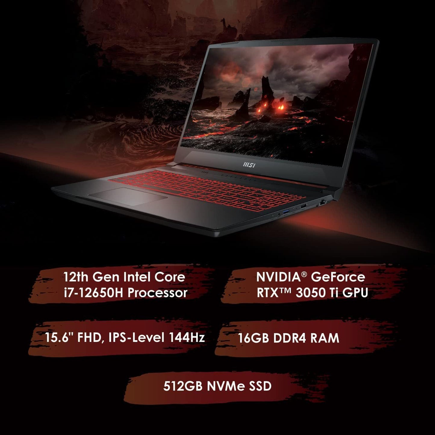 MSI Katana GF76 17.3 "144Hz FHD gaming laptop Intel