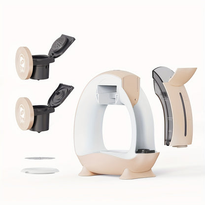 2 in 1 Single Serve Coffee Maker Compatible With K Cup & Ground Coffee