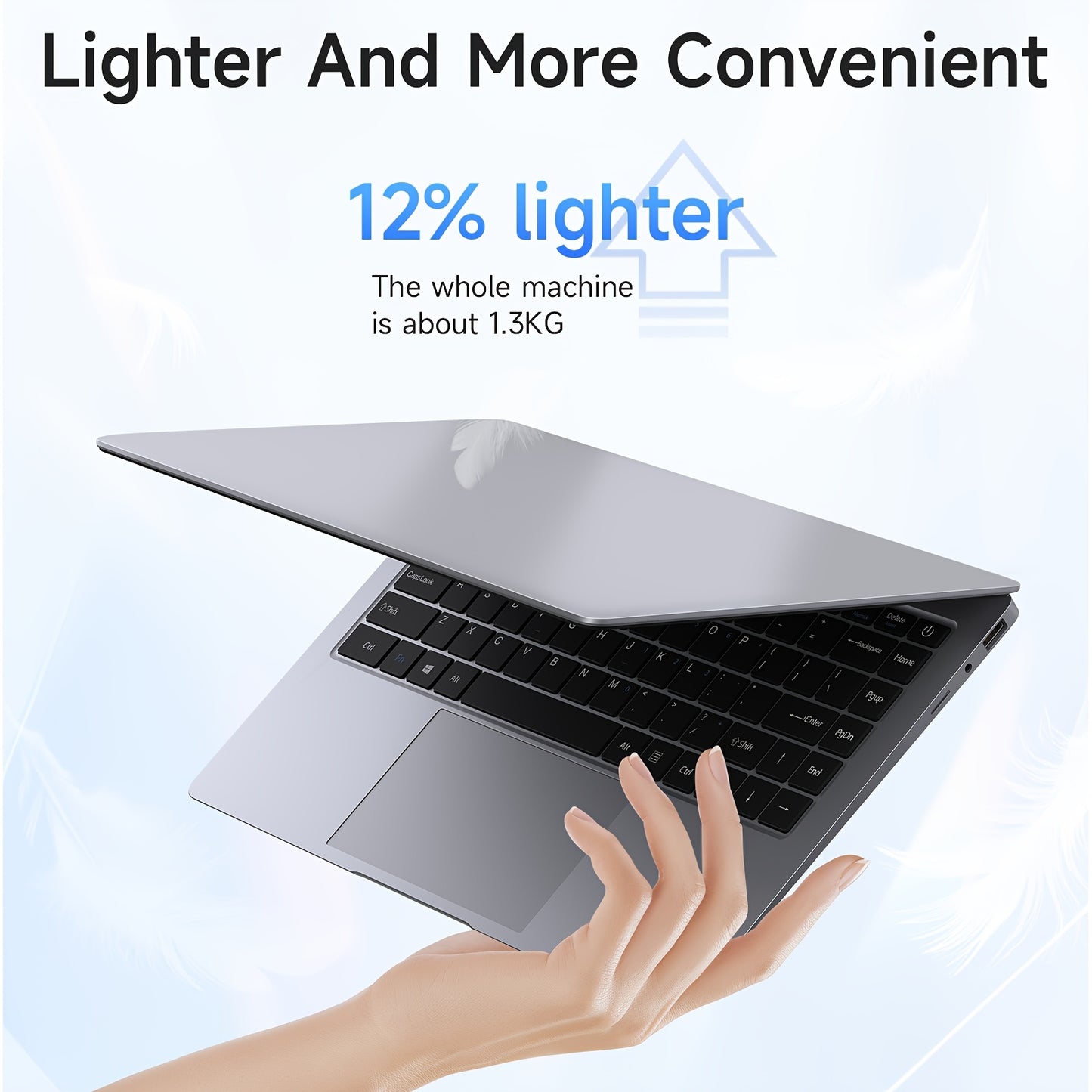 14 Inch Ultra-thin Business Full HD Display Laptop with Intel Intel Celeron Processor N Series, Apollo Lake N3350, 1980 HD Resolution, 6GB LPDDR4 RAM 320GB SSD Lightweight Portable Laptop, Gift for Family And Frien