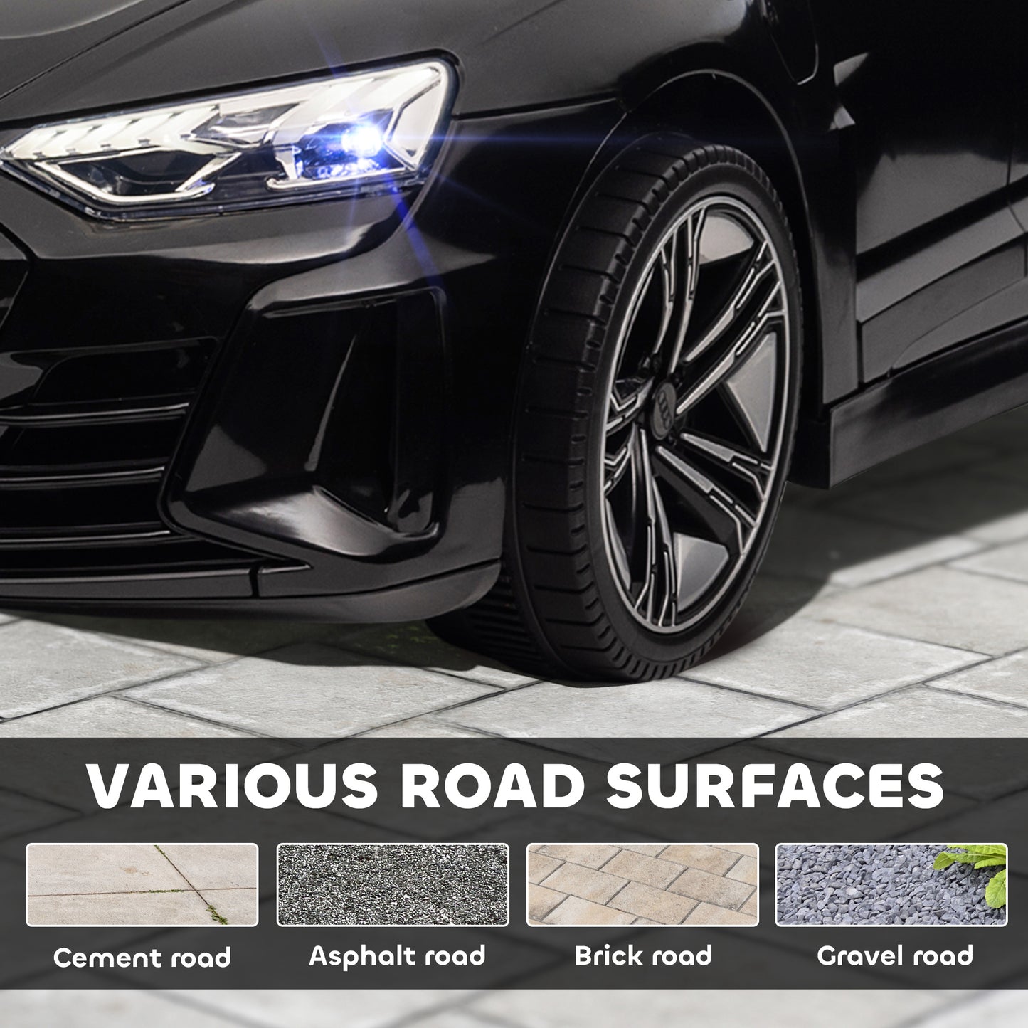 Licensed Audi RS e-tron GT 12V Ride On Car for Kids