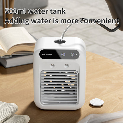 3 In 1 Portable Air Cooling Fan with Humidifying Mist