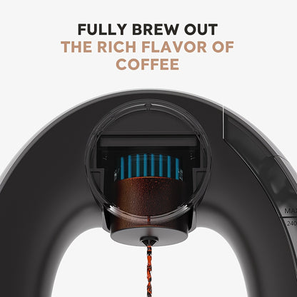 2 in 1 Single Serve Coffee Maker Compatible With K Cup & Ground Coffee