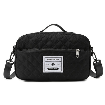 Lightweight Quilted Diamond Pattern Travel Backpack