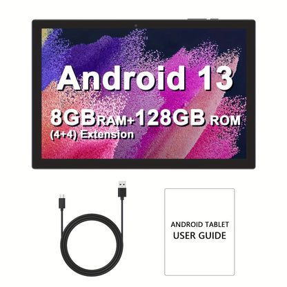 2024 New Android 13 Tablet | 10-inch 6GB+6GB RAM + 128GB ROM + 1TB Expansion