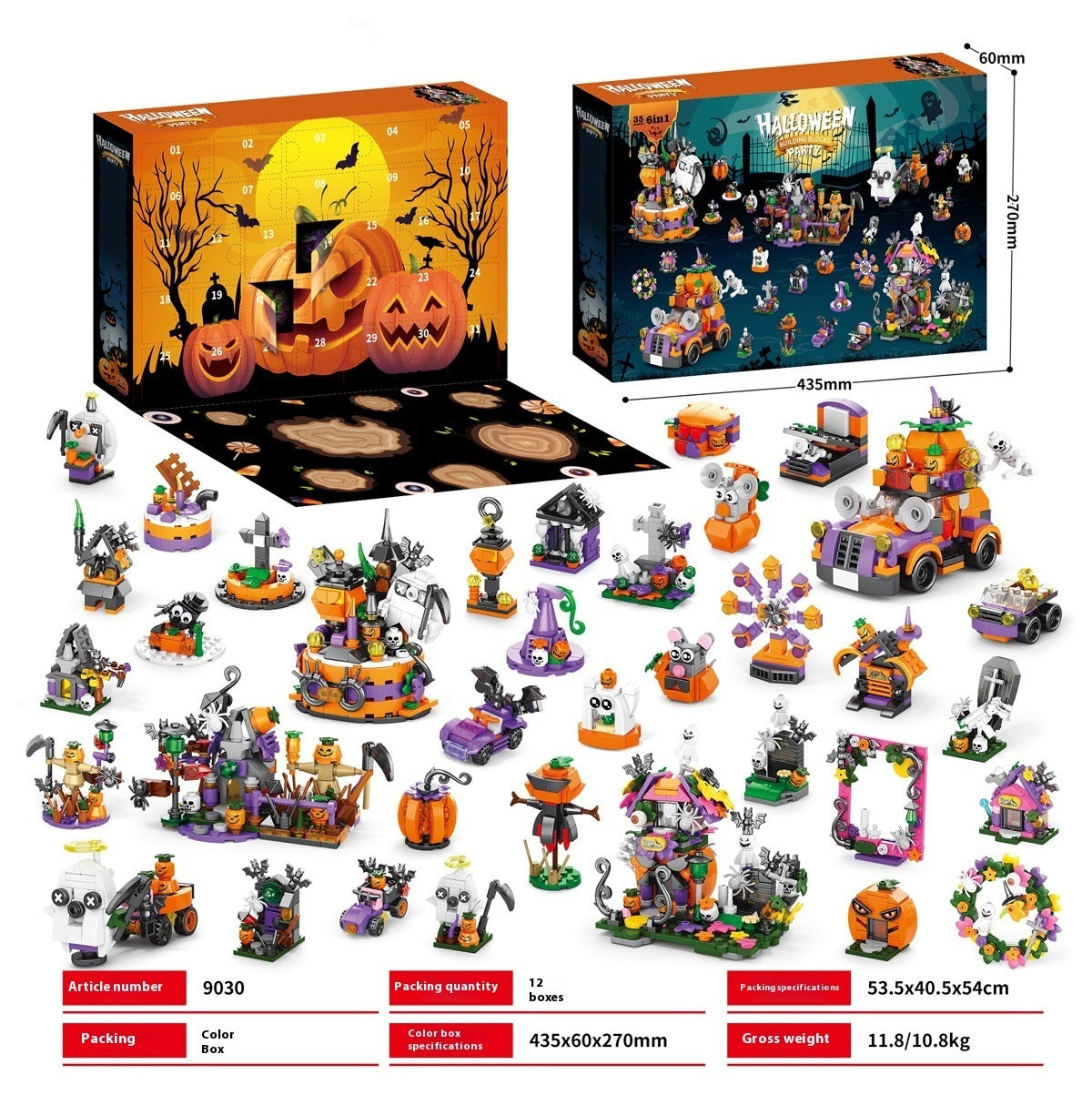 Halloween Advent Calendar and Building Blocks