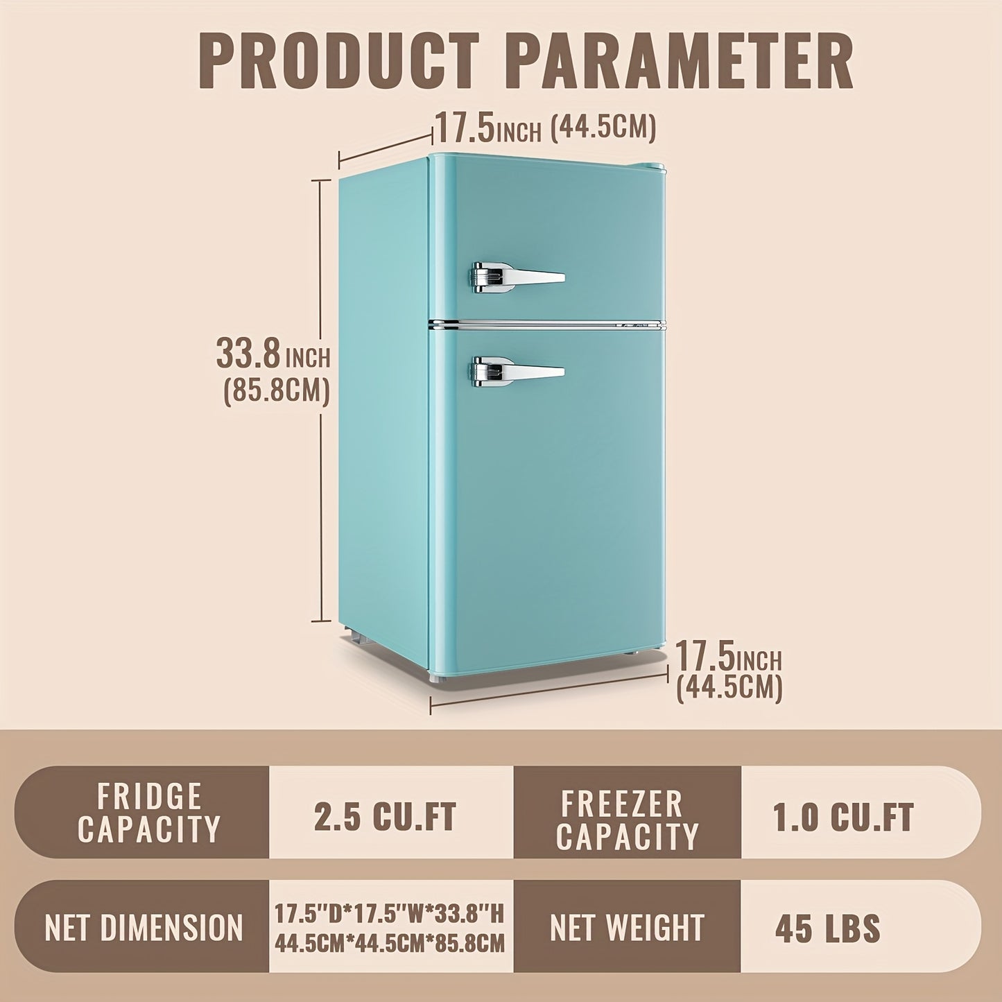 Small Refrigerator with Freezer