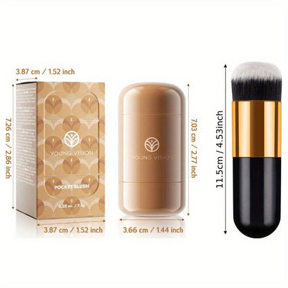 2pcs Vision 3-in-1 Cream Blush & Brush Set