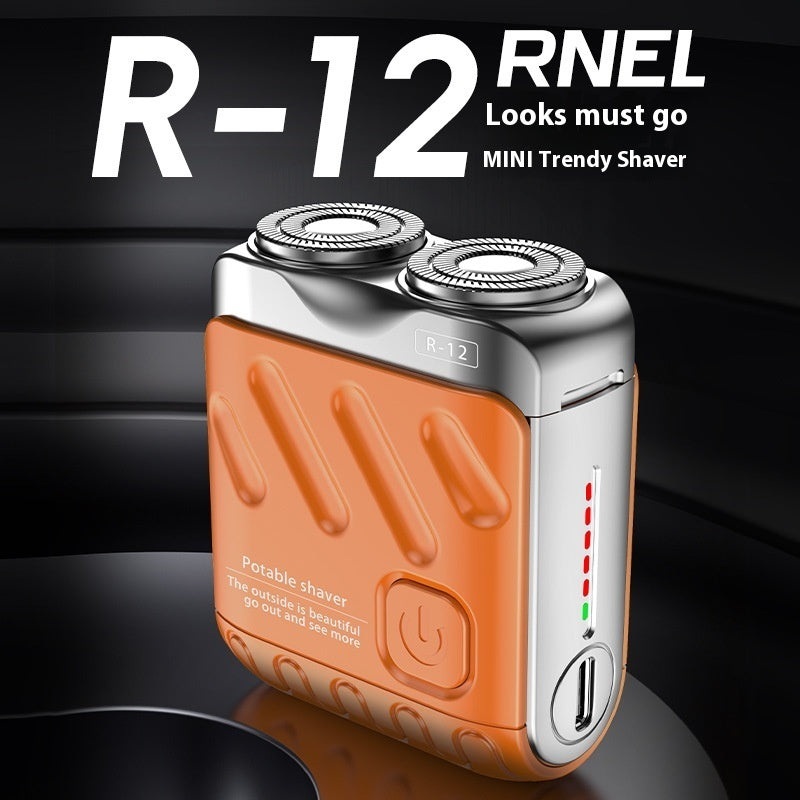 Portable Rotary Dual Ring Electric Shaver