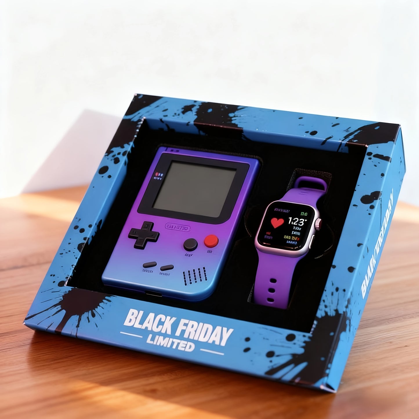 Retro Game Console+fashionable Watch For Trendy Gaming Enthusiasts