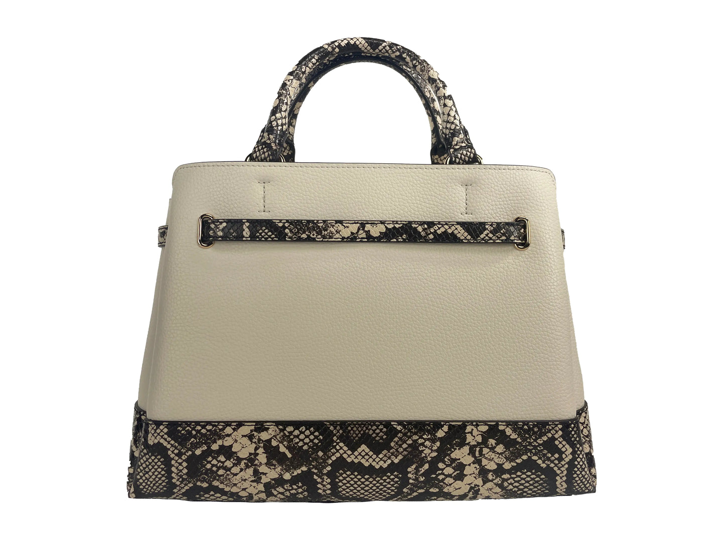 Michael Kors Reed Large Snake Skin Belted Satchel