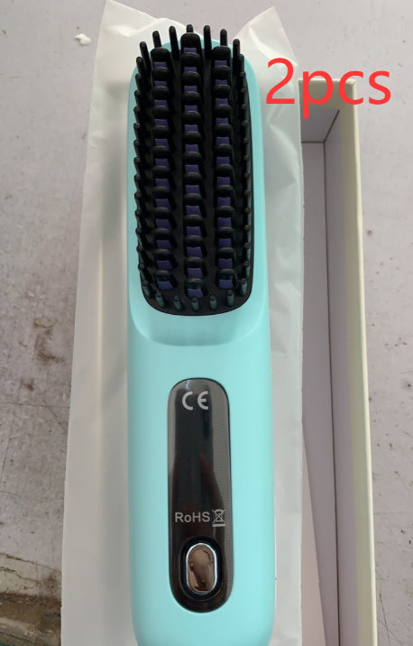 2 In 1 Wireless Hair Straightener Brush