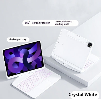 360 Swivel Keyboard Clear Case For I Pad with Pen Slot