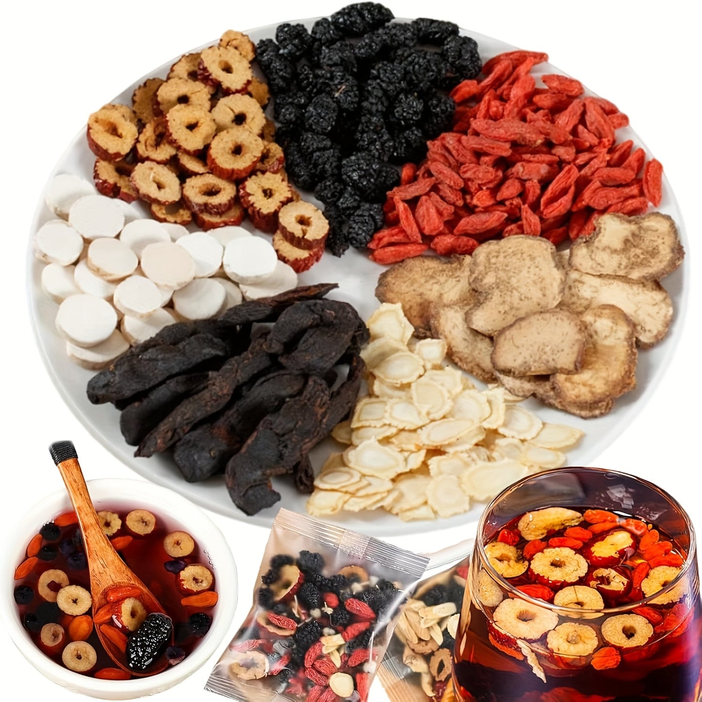 30 Bags Ginseng- Traditional Chinese Herbal Tea with Natural Ingredients
