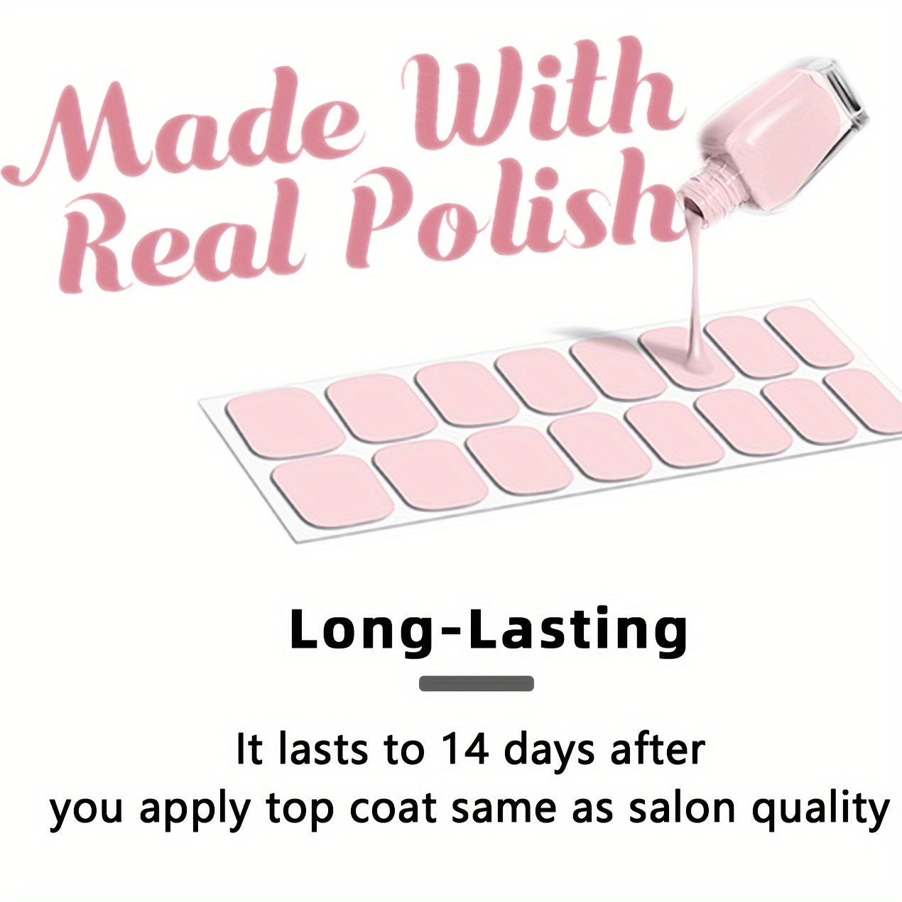 8 Sheets Pink Nail Glitter Self-Adhesive Gel Nail Stickers, Suitable for Women's Home DIY Self-use Nail Art Supplies Nail Art Kit