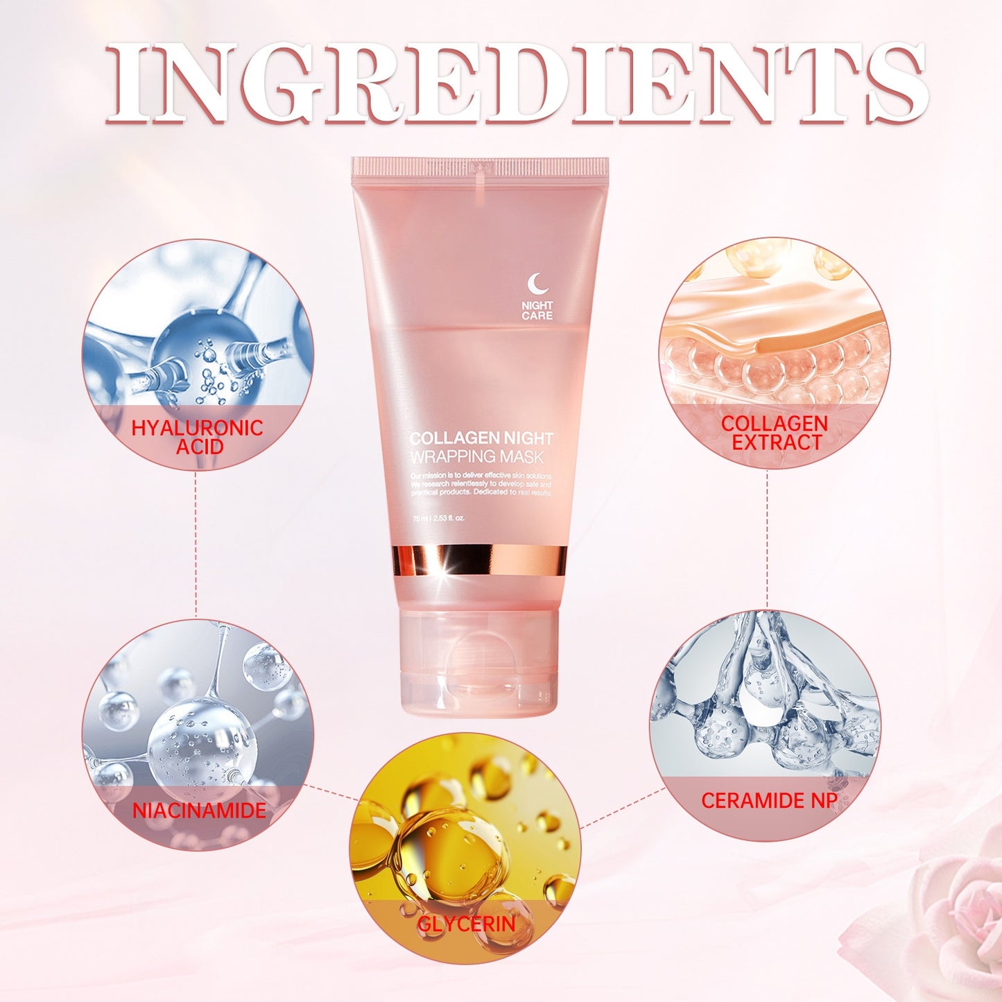 Collagen Night Wrap Mask with Jelly Brush