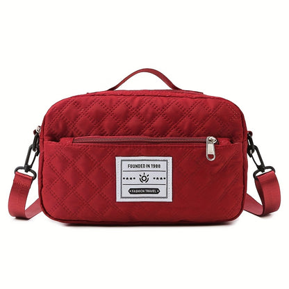 Lightweight Quilted Diamond Pattern Travel Backpack