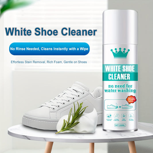 Effective White Shoe Cleaner - Stain Remover & Whitener For Sneakers, Canvas Shoes, And Synthetic Leather | Easy-to-Use, No-Rinse Formula