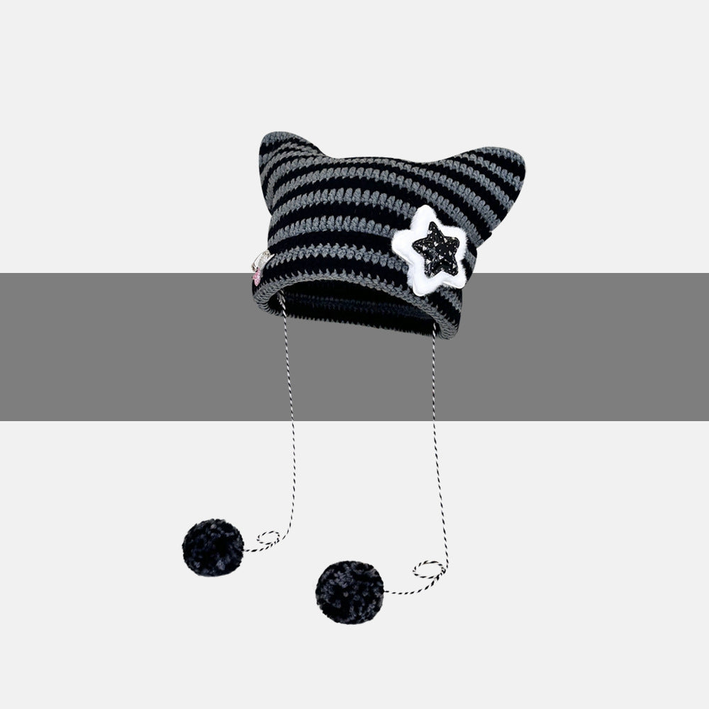 Sweet and Cute Thermal Knitted Cap