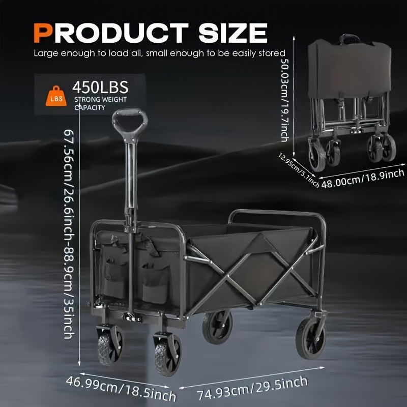 220/450/680 lb Capacity Heavy-Duty All-Terrain Folding Cart -