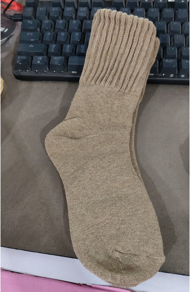 High Ribbed Knitted Sweat-Absorbent Winter Socks