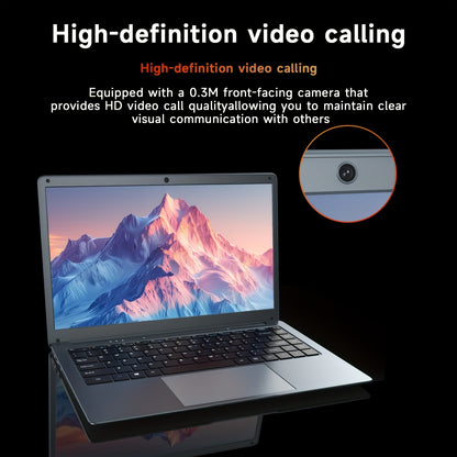 2025 HYYUO 14-inch Ultra-Thin Lightweight Gaming Laptop