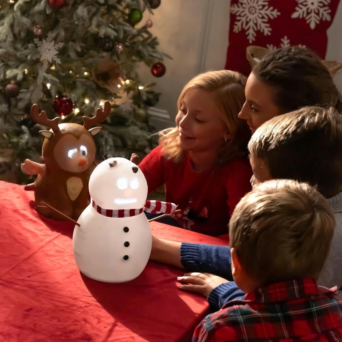Talking Animated Blink Christmas Decorations with Light Up Eyes And Playful Voices