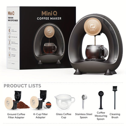 2 in 1 Single Serve Coffee Maker Compatible With K Cup & Ground Coffee