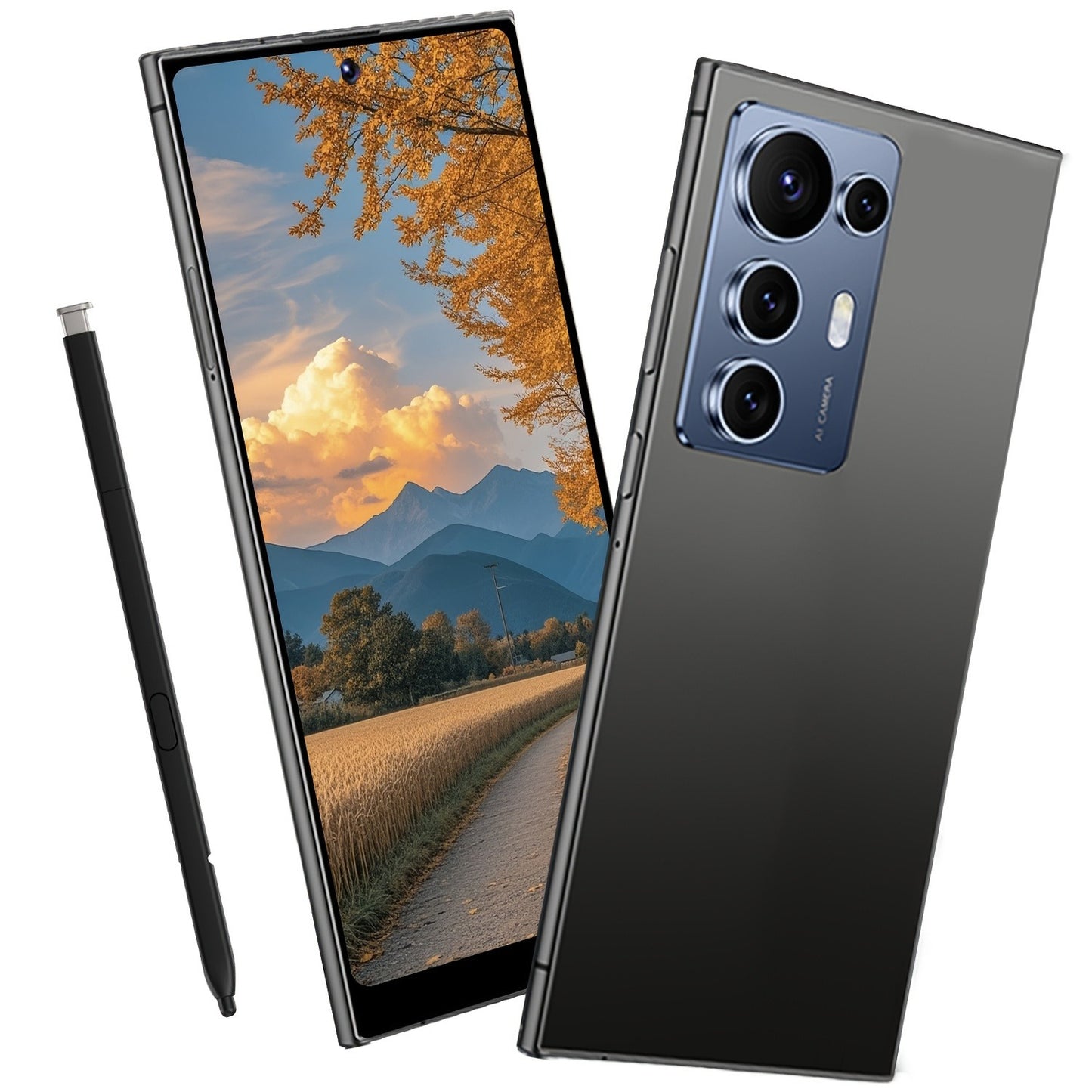 S25 Ultra 2025 Android 14 smartphone with Smart Unlocking w/protective case