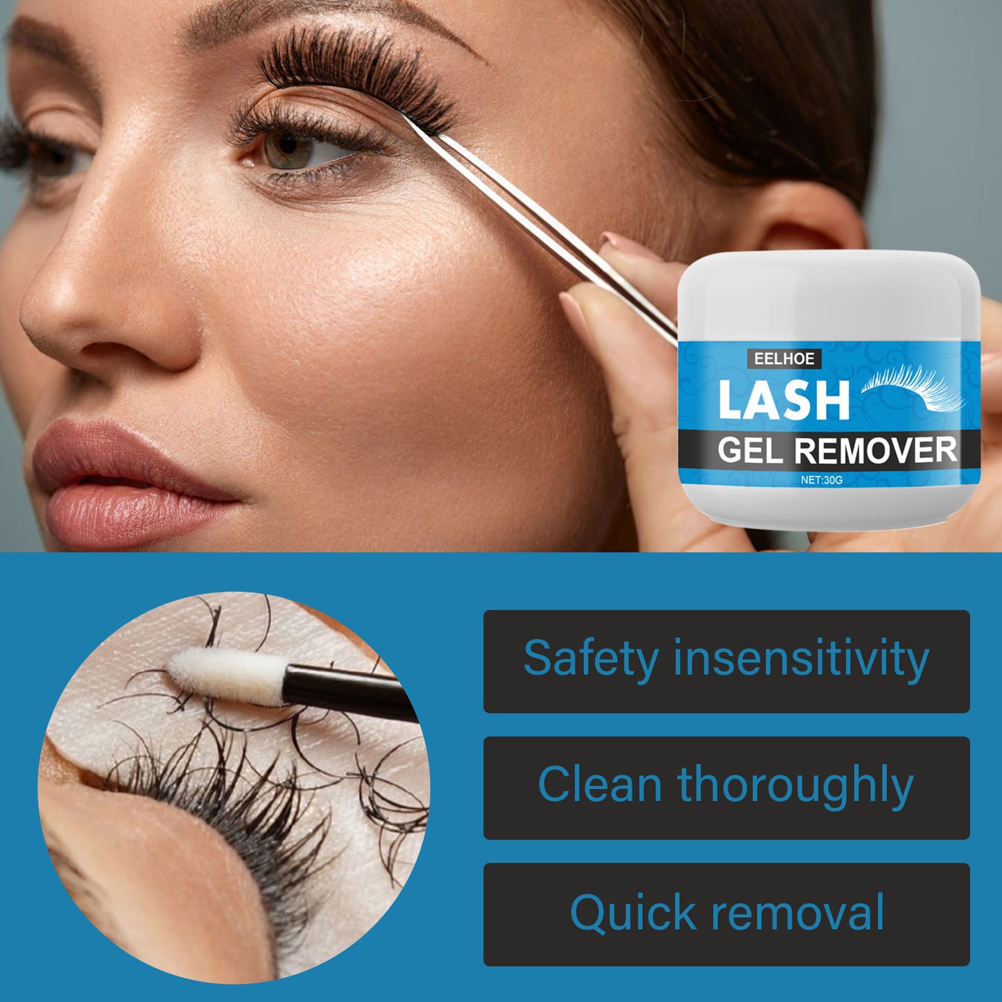 False Eyelash Removing Cream